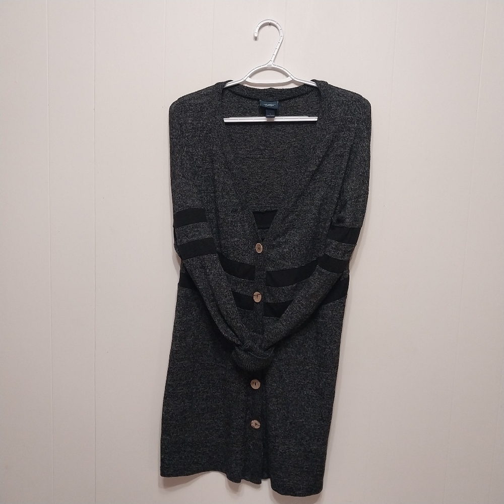 Daytrip Gray and Black Cardigan